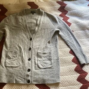 J crew wool long cardigan oversized